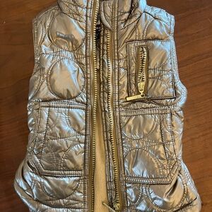 Imoga Shiny Gold Quilted Vest
